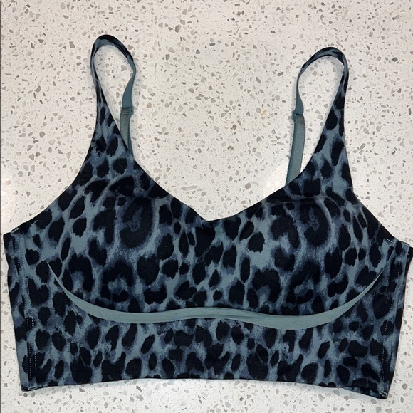 Victoria's Secret Other - Victoria's Secret Slate Blue Leopard Sports Bralette
